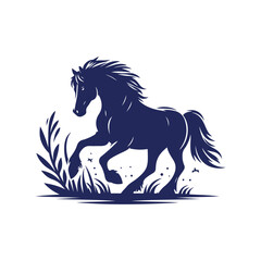 horse silhouette illustration