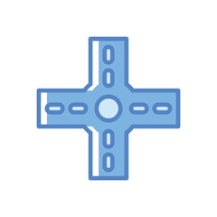 Fototapeta premium Traffic Circle vector icon