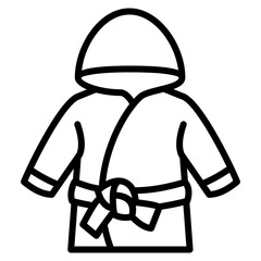 Bathrobe Icon Element For Design