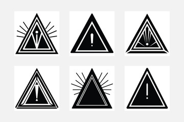 set of icons of safety  Danger work 