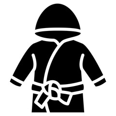 Bathrobe Icon Element For Design