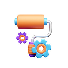 Design and Development 3d Illustration  Icon