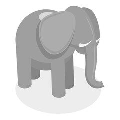 3D Isometric Flat  Set of Zoo Animals. Item 15