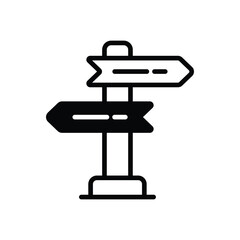 Road Sign vector icon