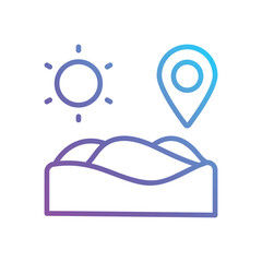 Desert vector icon