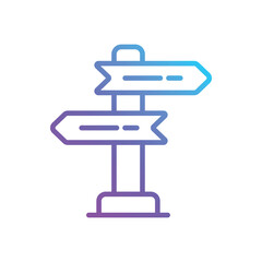 Road Sign vector icon