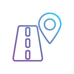 Road vector icon