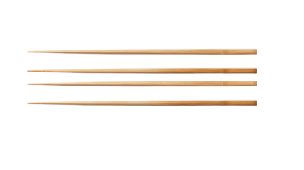 Set of chopsticks transparent background.