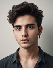 hiperrealistic portrait, ink, abraham lincol, portrait isolated on white background
