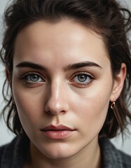 hiperrealistic portrait, ink, abraham lincol, portrait isolated on white background
