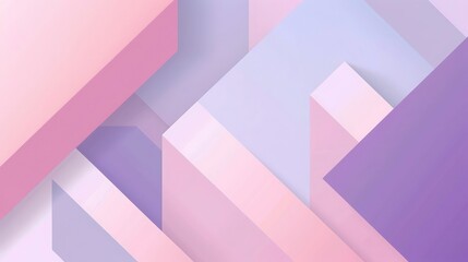 An abstract geometric background with smooth gradient transitions. Shapes transition from soft lavender to pastel pink, arranged in a visually sophisticated and harmonious design