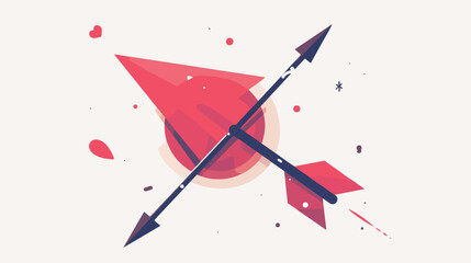 Arrow icon thin line for web and mobile modern minima