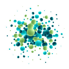 A pearl ball foat in the air Minimal style Cosmetic background product stand presentation 3d rendering. Eps 10