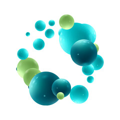 Abstract colorful background with sphere. Eps 10