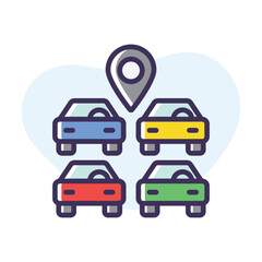 Parking vector icon