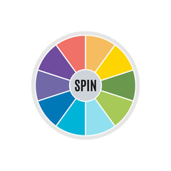Spin Wheel, Pin Wheel, Color Wheel, Pin Wheel Vector, Spin Wheel Vector, Wheel Vector, Decision Maker, Vector Illustration Background