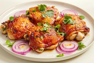 Soy-Citrus Glazed Chicken Thighs with Garlic and Ginger