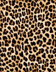 Fototapeta premium leopard skin texture fluffy background animal print on textiles