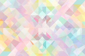 Obraz premium Create a geometric pattern reminiscent of a springtime meadow, with soft pastel shapes arranged in a symphony of colors to evoke the beauty and tranquility of nature in bloom.