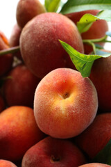 peaches on the table