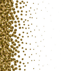 Vector illustration for your design. Luxurious beautiful background with yellow spheres. Natural pearls with highlights. Eps 10