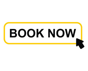 book now button on white background. book now button sign