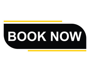 book now button on white background. book now button sign