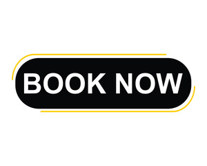 book now button on white background. book now button sign