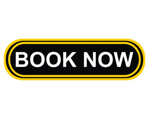 book now button on white background. book now button sign