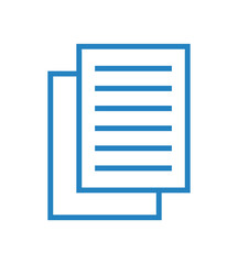 dokument ikona na białym tle