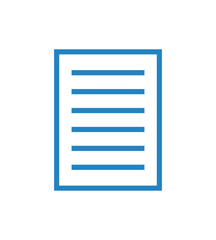 dokument ikona na białym tle