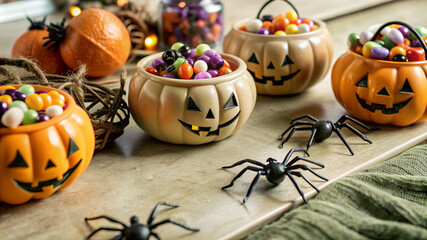 halloween cookies and pumpkin