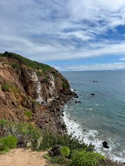 cliff in California 
