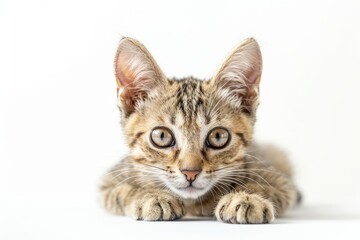 Obraz premium portrait of a Javanese cat breed, with white background