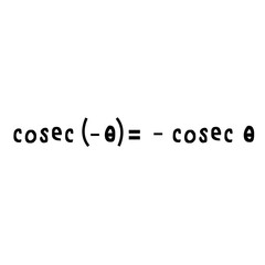 trigonometric formula_even odd identities_cosec formula