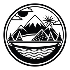 Obraz premium High Quality Flat Eco-Friendly Tourism Business Logo Vector Illustration