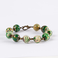 Glass beads bracelet
