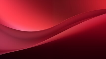 Abstract Red Waves with Gradient and Fluid Design