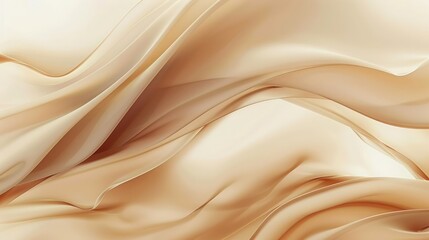 Obraz premium Abstract Background, mesmerizing liquid design with smooth, tonal textures in gradients of warm beige and light brown, capturing the essence of flowing paint with a refined and elegant feel.
