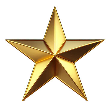recommend clip art: Golden christmas star isolated on cutout background. 