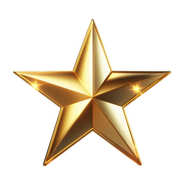 recommend clip art: Golden christmas star isolated on cutout background. 