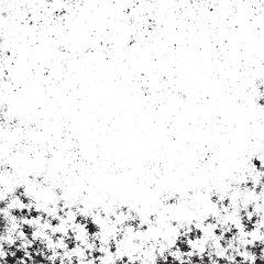 Abstract grunge texture overlay, featuring small particles, debris, and dust, creating a distressed and uneven background. This texture is characterized by both rough and fine grains, and is isolated