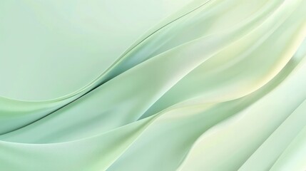 Fototapeta premium Abstract Background, smooth gradient blurs in shades of mint green blending seamlessly into pale yellow, evoking a fresh and tranquil scene with a soothing effect.