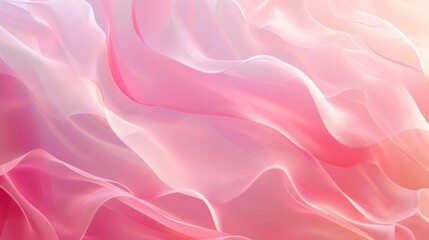 Obraz premium Abstract Background, smooth gradient blurs in translucent layers of soft pink blending into light rose, creating a dreamy and elegant visual effect with subtle, airy transitions.