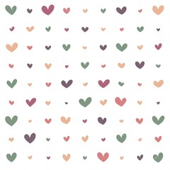 Valentine's Day. Background Vector Hearts. Seamless abstract pattern. Beautiful texture for textile or paper print.