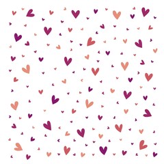 Valentine's Day. Background Vector Hearts. Seamless abstract pattern. Beautiful texture for textile or paper print.
