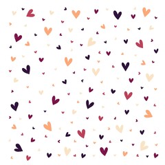 Valentine's Day. Background Vector Hearts. Seamless abstract pattern. Beautiful texture for textile or paper print.