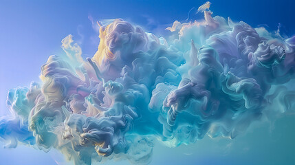 Abstract colorfull cloudscapes, ethereal scenery