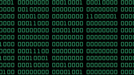 Binary code 1s (ones) and 0s (zeroes) wallpaper animated motion background