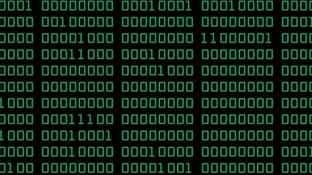 Binary code 1s (ones) and 0s (zeroes) wallpaper animated motion background
